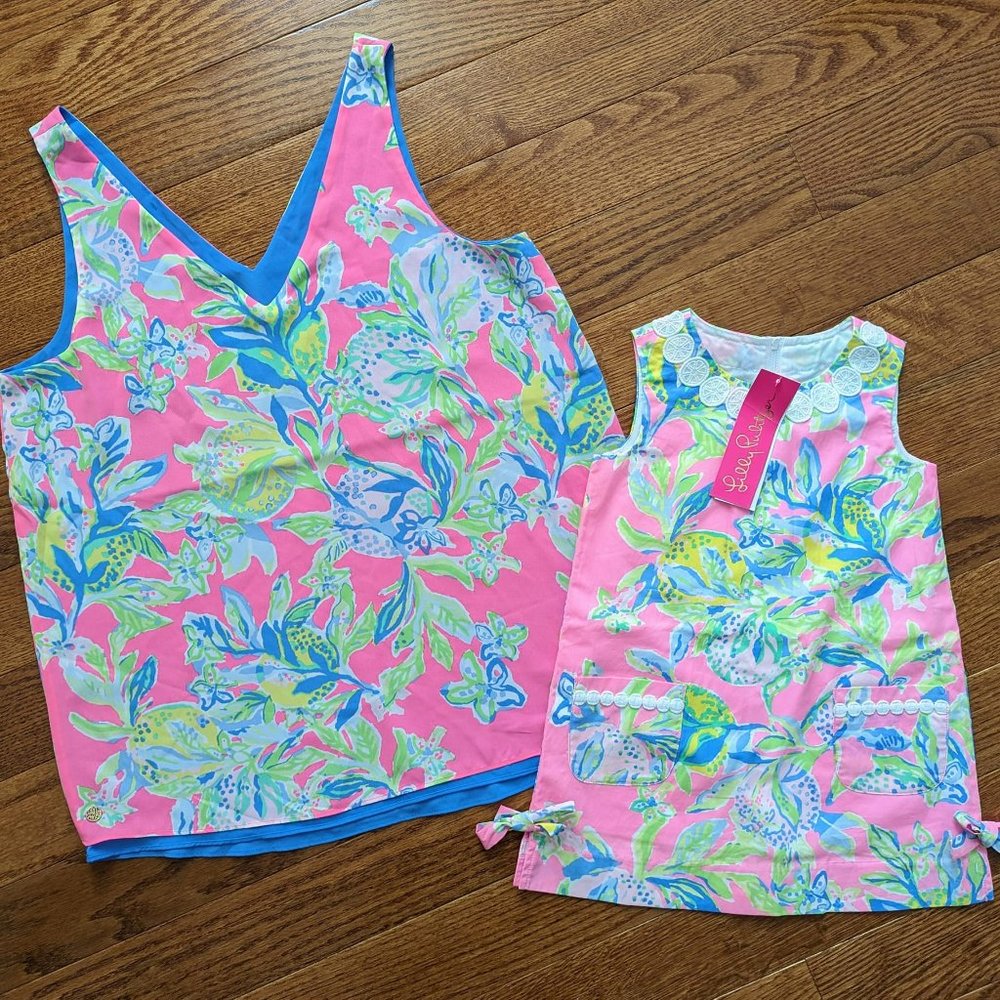 NWT size 3 shift dress and EUC women's medium reversible top (worn once)